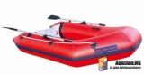 Knallrotes Gummiboot