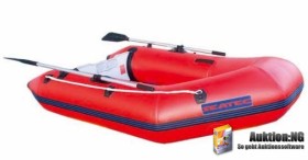 Knallrotes Gummiboot